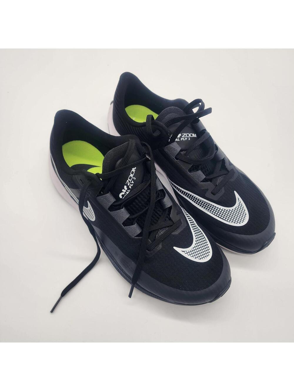 LKNW Nike AIr Zoom Rival Fly 3 road racing shoes black white 10